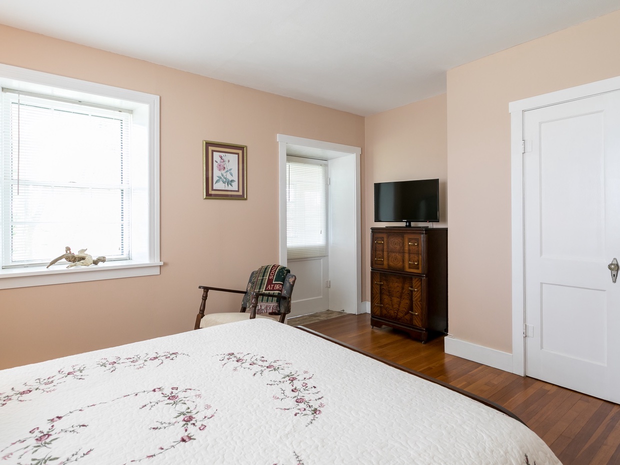 The first bedroom also includes it own television
