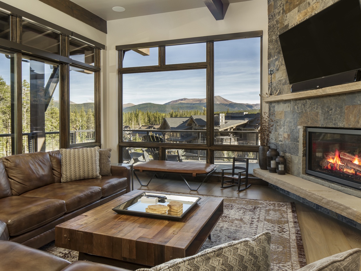 Living Room of Luxury Breckenridge Vacation Rental