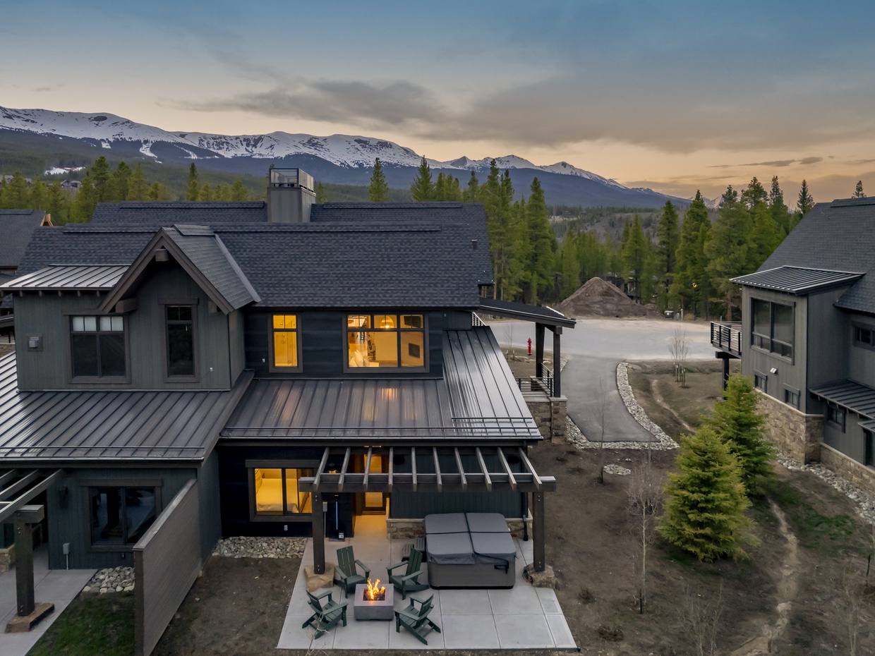 Panorama view of the back porch