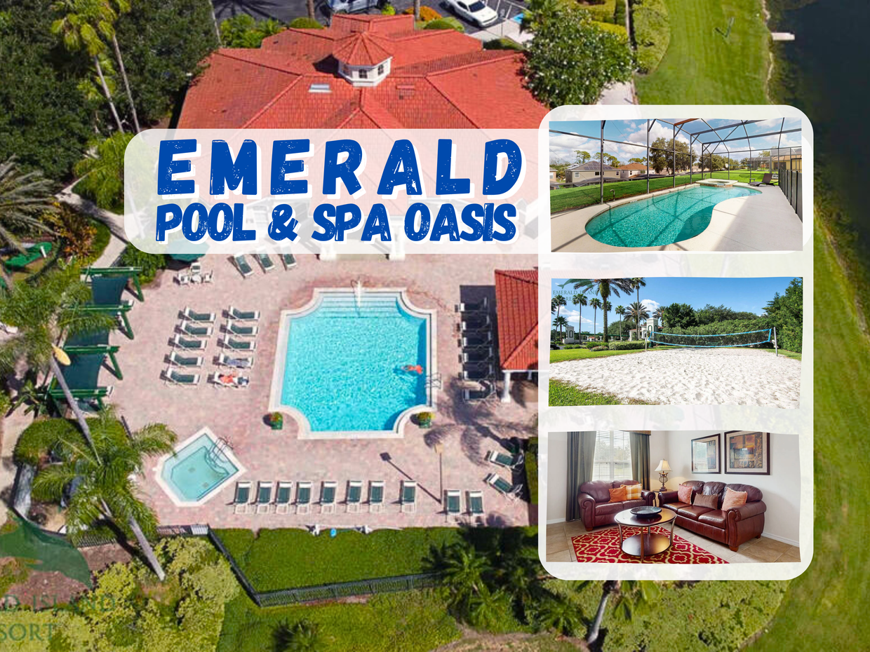 Escape to a peaceful retreat in Emerald Island Resort, just a short 15-minute drive from the parks (traffic permitting)