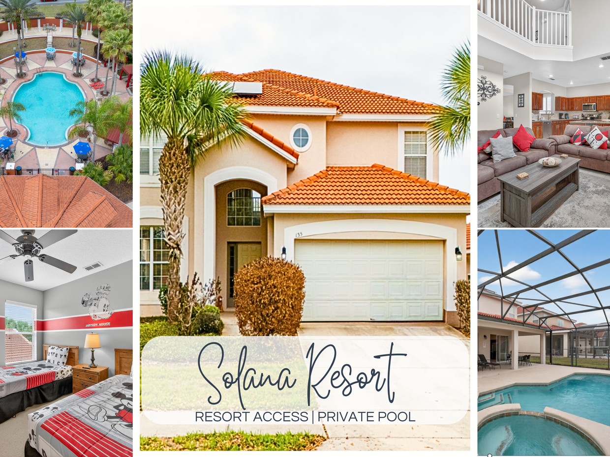 Experience comfort and space in our 6-bedroom home at Solana Resort.