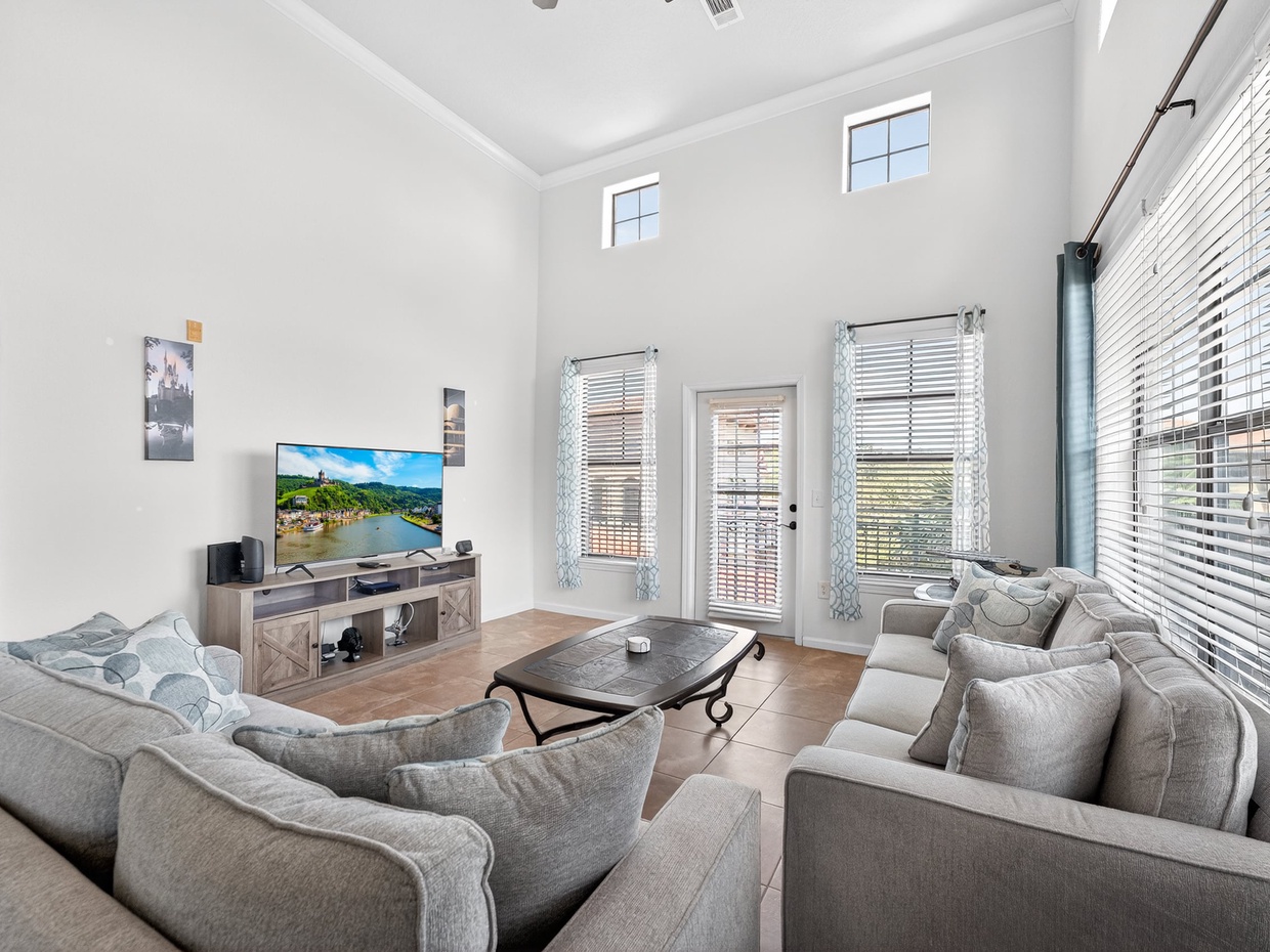 Enjoy movie nights in comfort with plush, cozy seating.