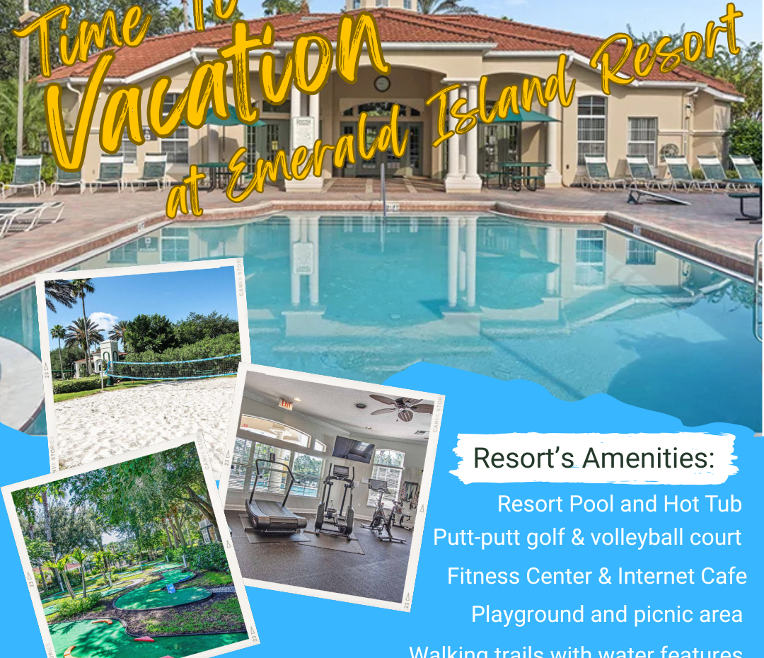 Perfect for families and groups, enjoy access to resort-style facilities, like a heated pool, tennis courts, fitness center, walking trails, and more!
