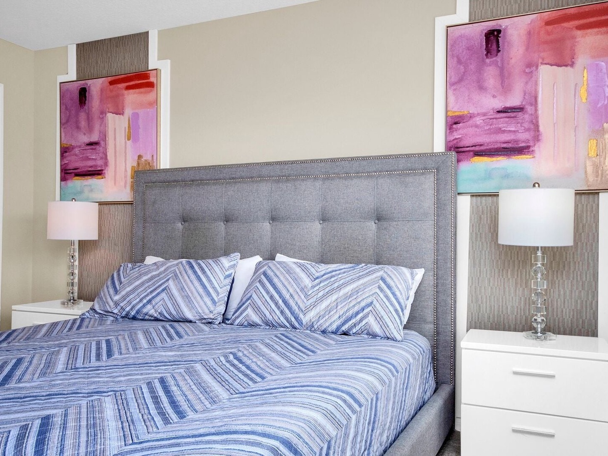 Rest in our High Quality beds, right after a long day in the parks!
