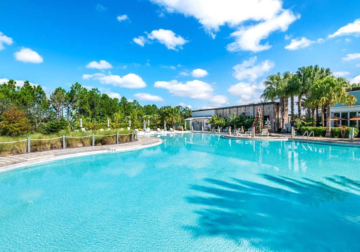 Have a fabulous time at the resort's expansive pool.