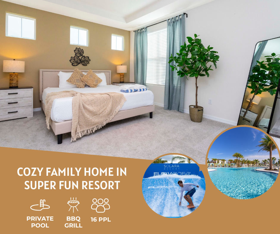 Have an amazing holiday at Solara resort, with a wave simulator, splash pad, fitness center and more!