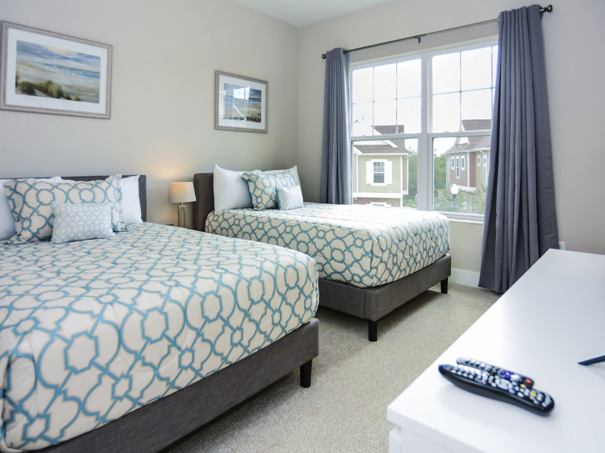 Rest in our High Quality beds, right after a long day in the parks!