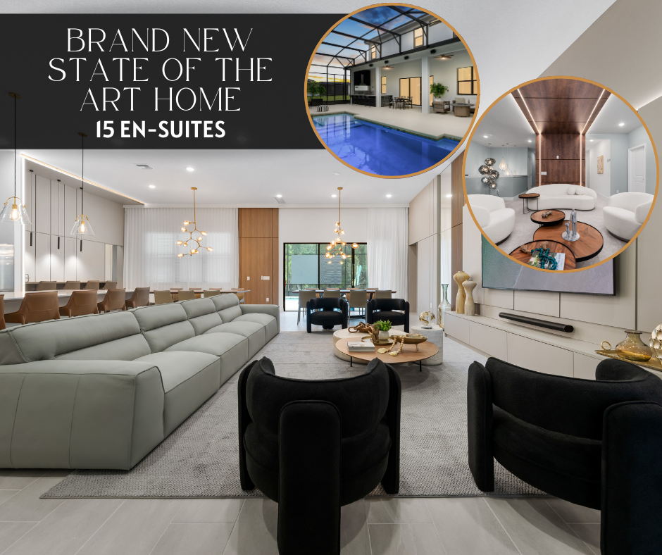 Stay at our brand-new 15-ensuite home in Sonoma Resort, where comfort, style, and convenience meet!