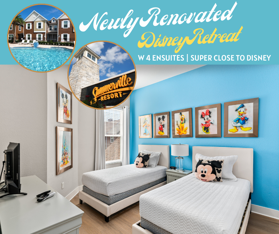 Spend Your Holidays Near Disney! Stay in a 4-Bedroom, 4-Bathroom Townhome at One of the Closest Resorts!