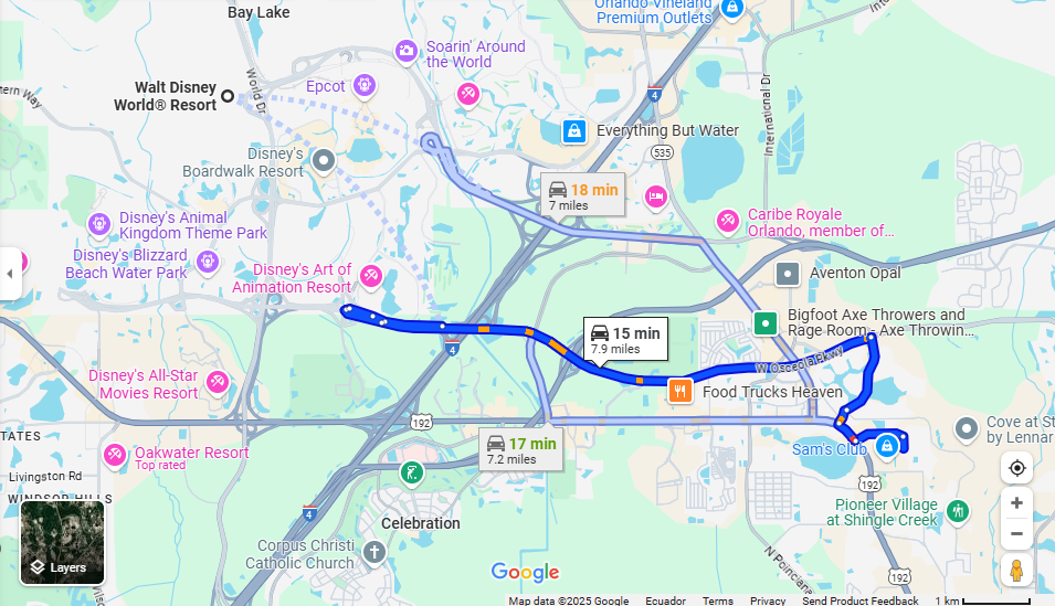 Located just a 15 minute drive from Orlando's most popular theme parks!