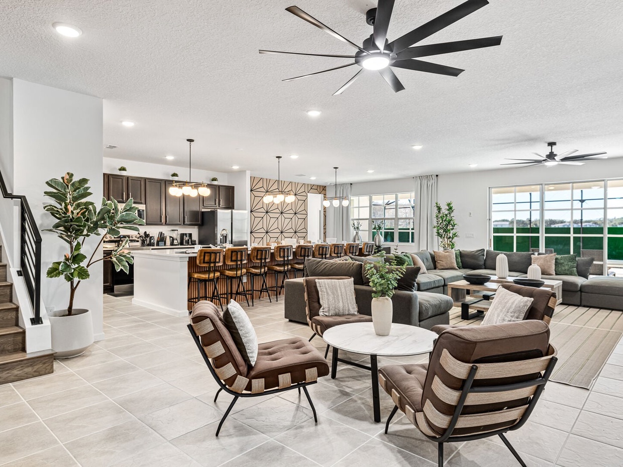 Spacious living areas for you to enjoy with your family and friends.