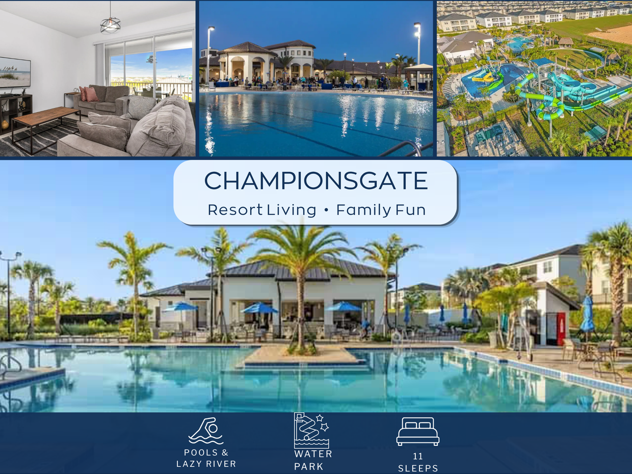 Nestled in the exclusive Champions Gate Resort!