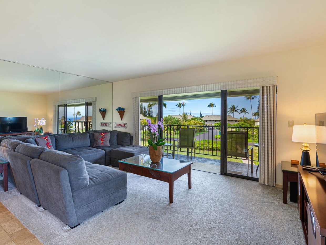 There's a large smart TV in the living room, which makes movie night a breeze! After a long day running around the island, you'll be glad to get home and kick your feet up at Alii Kai 8H.