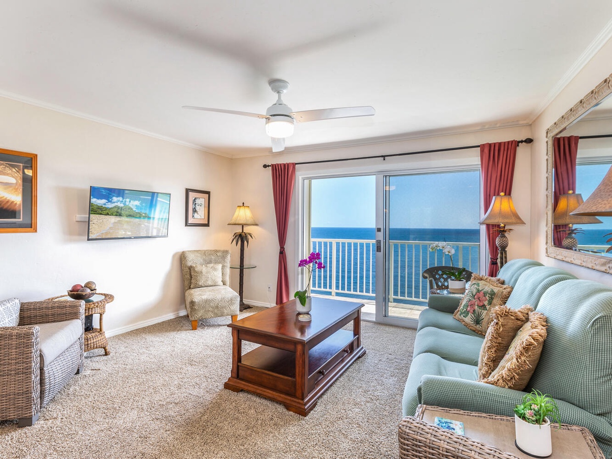 Alii Kai 4303 | Kauai Kahuna Vacation Rentals | Living Room