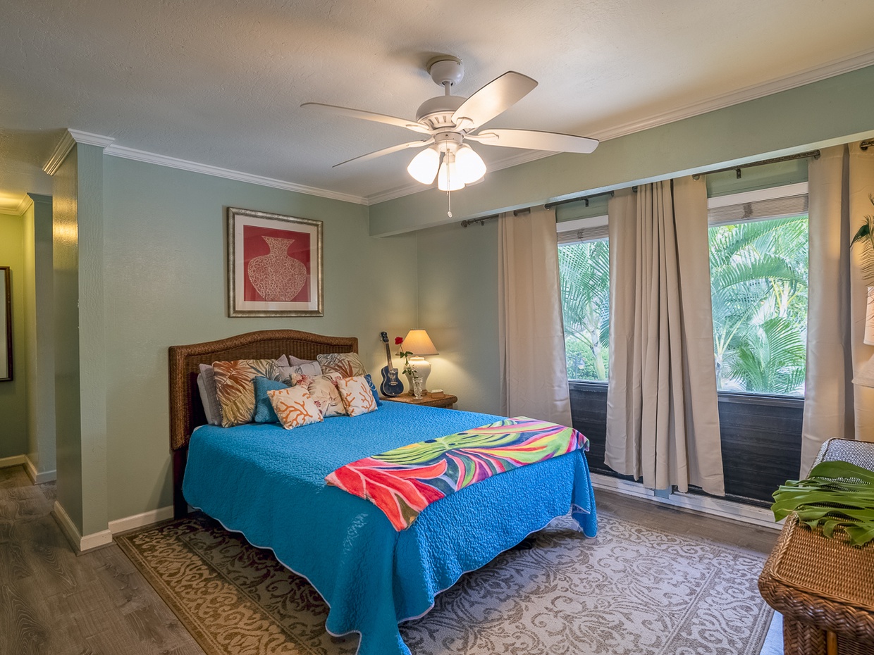 Spacious comfy bedroom | Kahala 123 | Kauai Kahuna Vacation Rentals