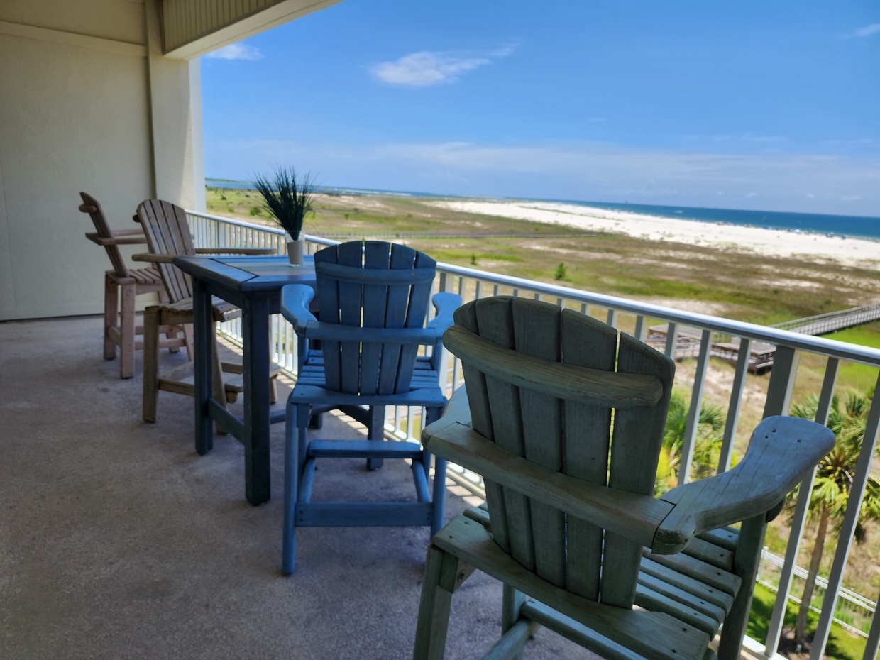 balcony chairs & view