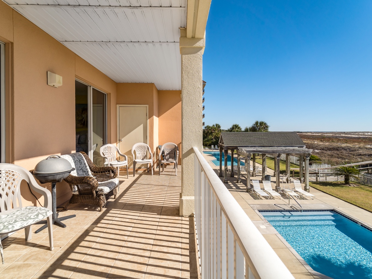 Balcony and view