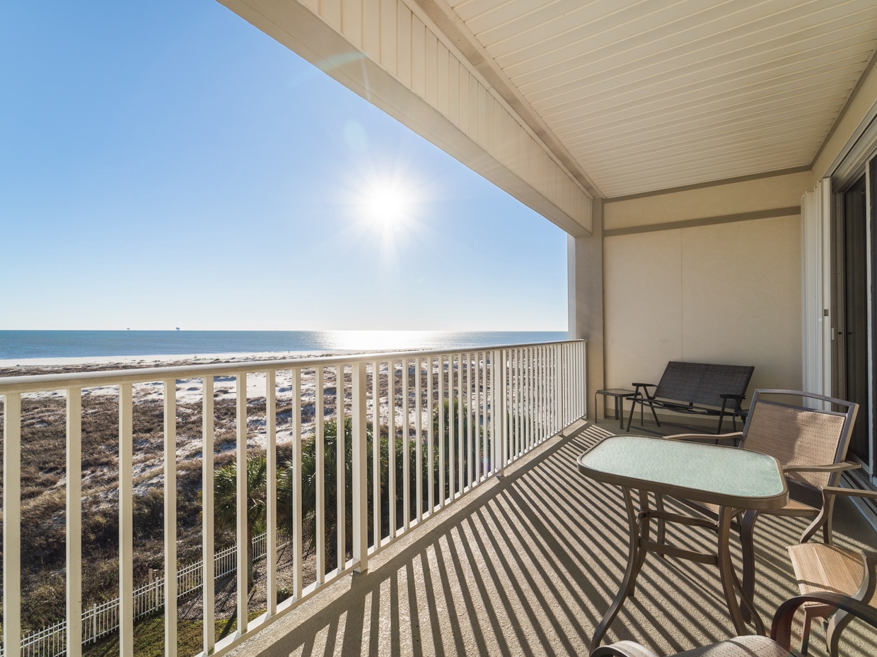 balcony view of ocean