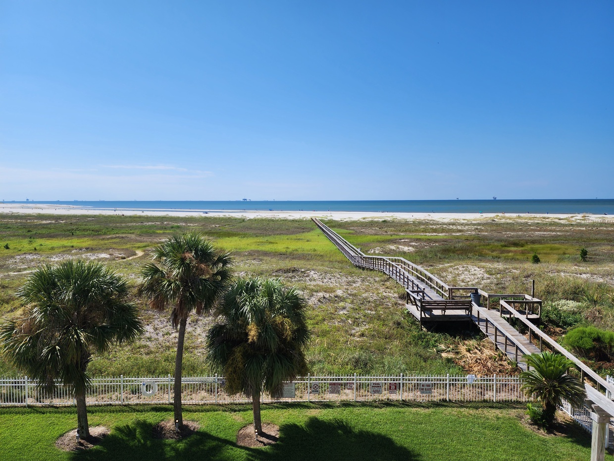 View of boardwalk & ocean