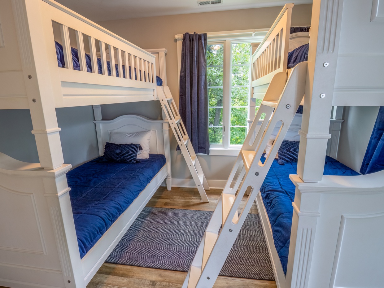 Second Level | Bedroom 5 | 2 Twin Over Twin Bunk Beds