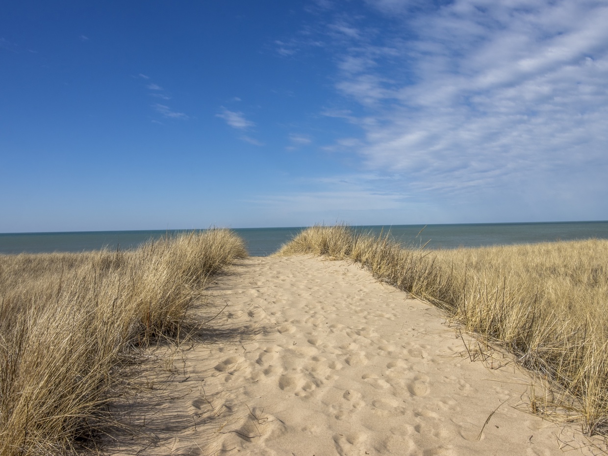 Path to Lake Michigan Beach