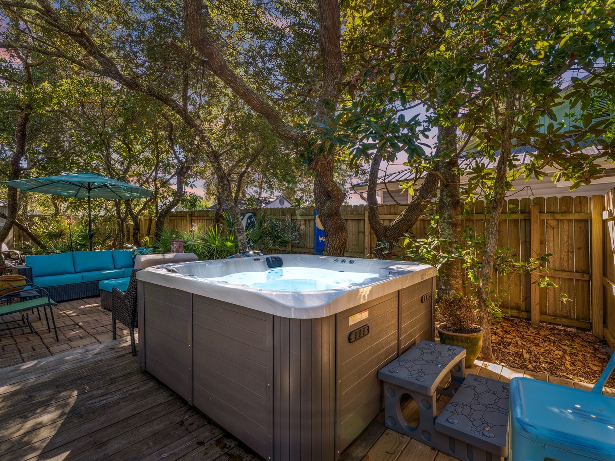 Soaking in your private Hot Tub