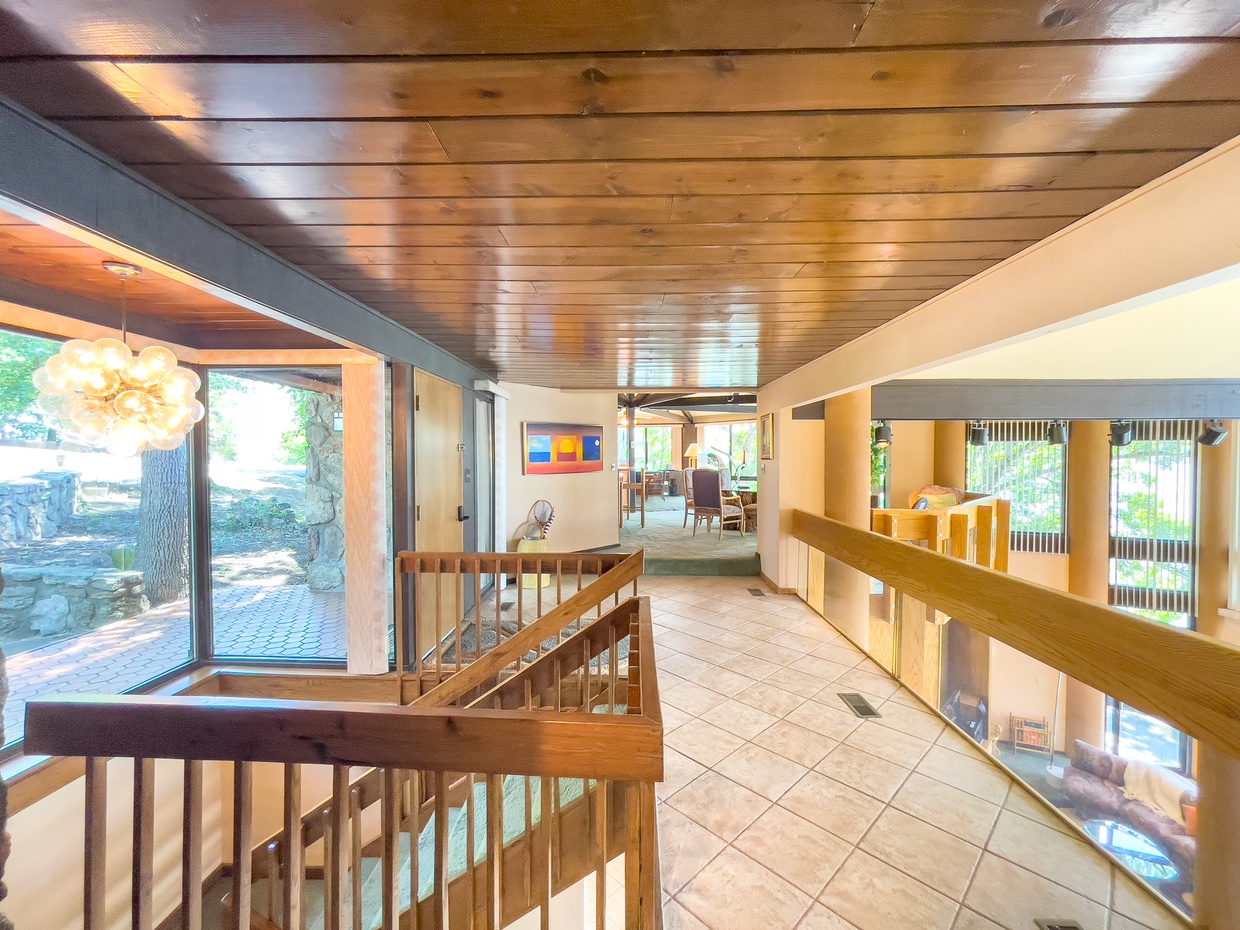 Front entry and stairs to lower level