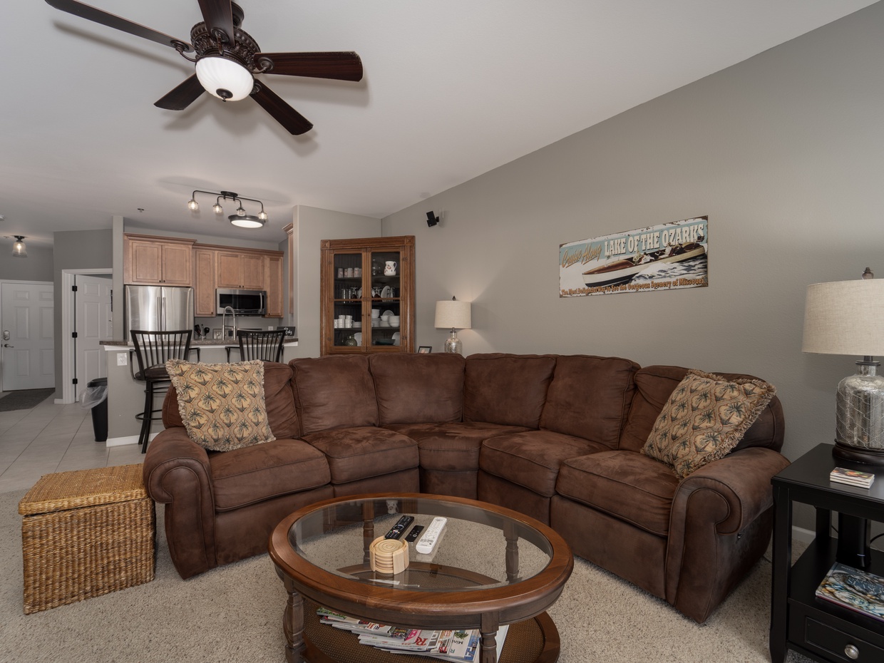 Living area on main level
