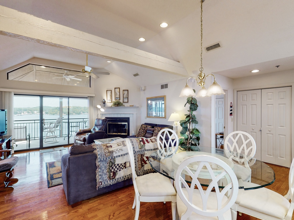 Dining area open to living area