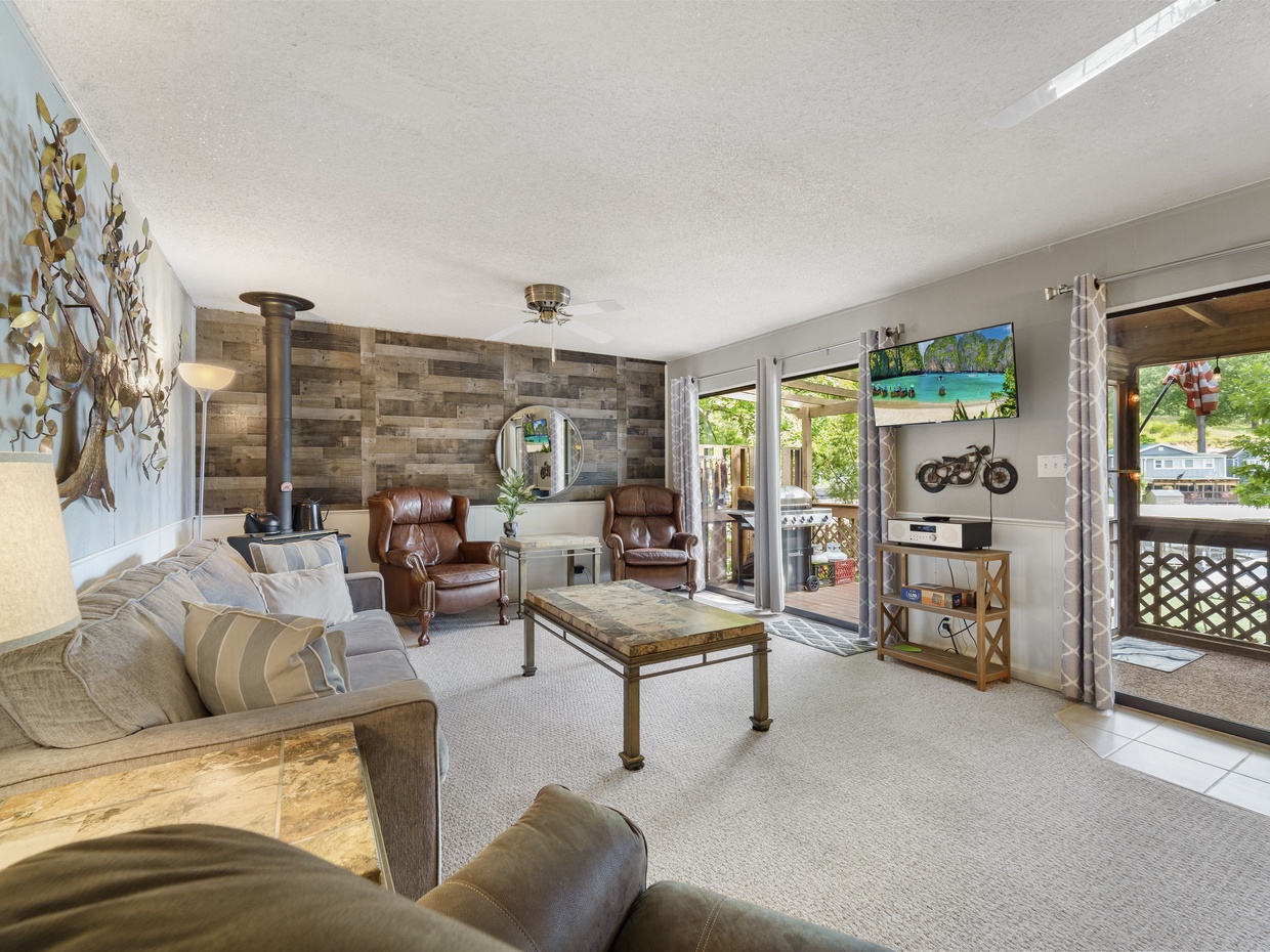 Lower level living area