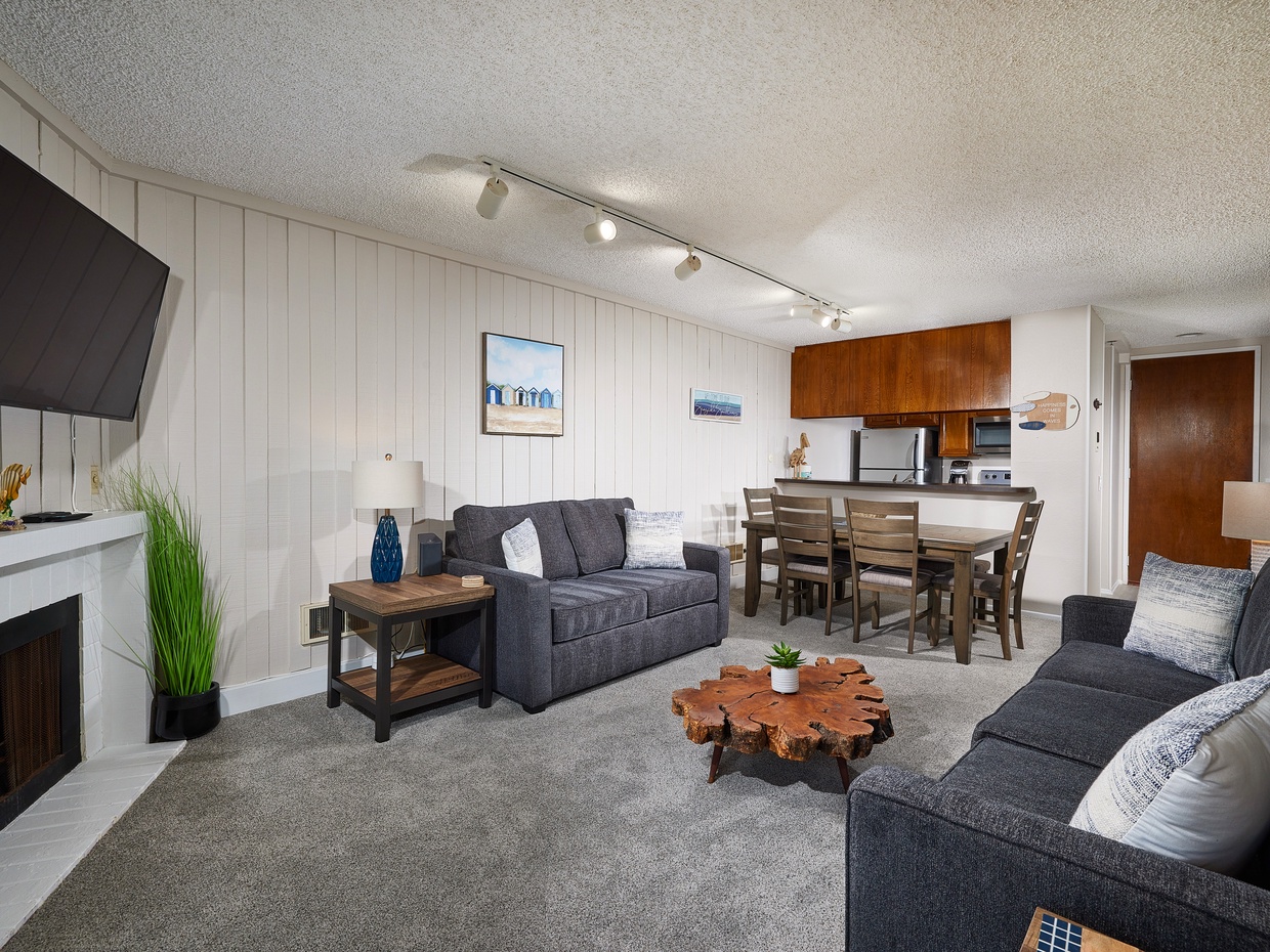 Relax on the comfortable new living room furniture