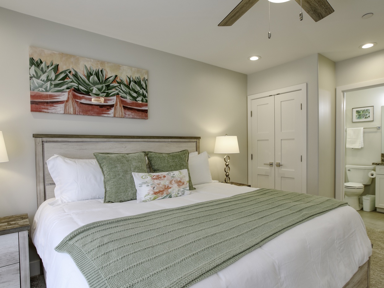 Casa Blanca Unit B has 4 master suites each with king beds and SmartTVs.