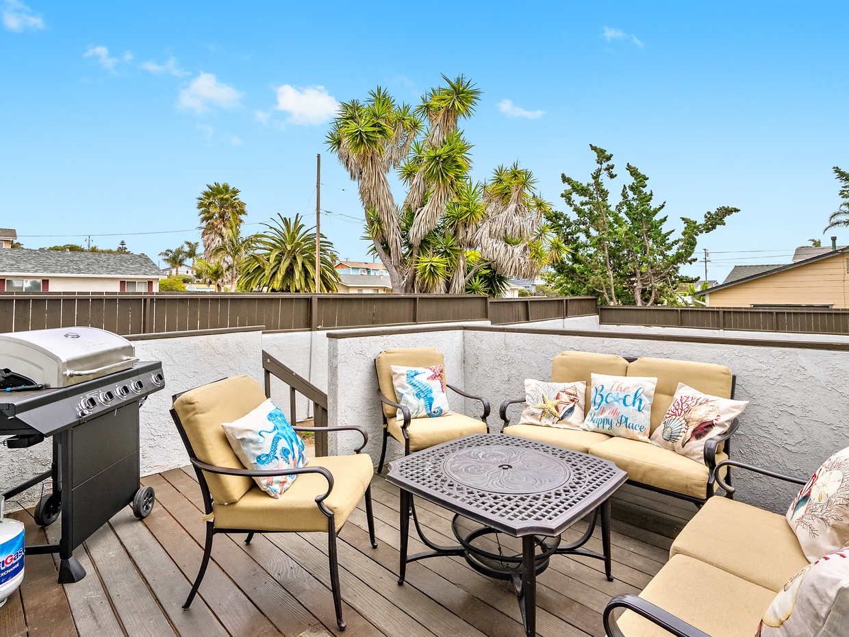 Outdoor seating and propane BBQ is available for our guests. 