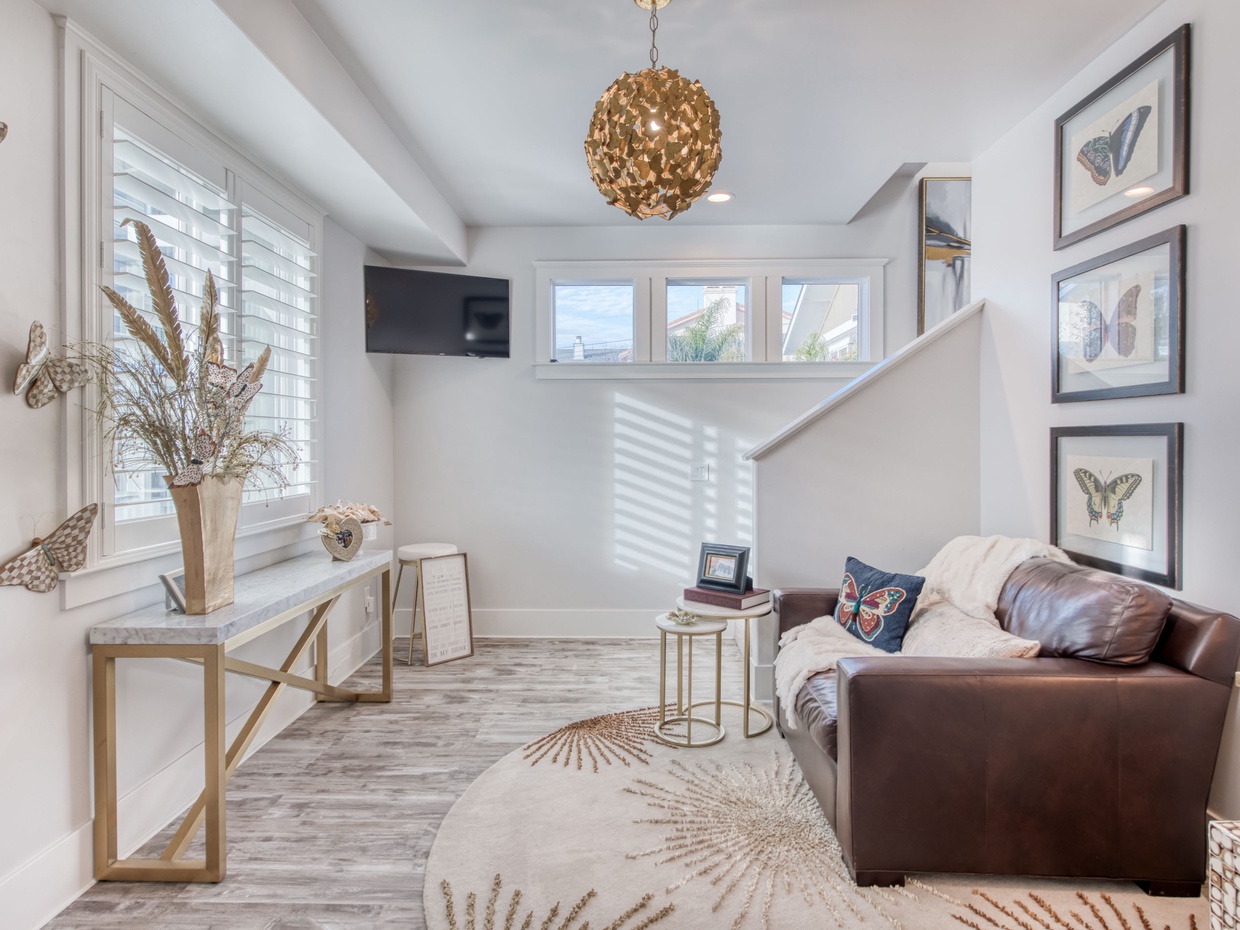 This lounging area is the perfect place for an afternoon nap.
