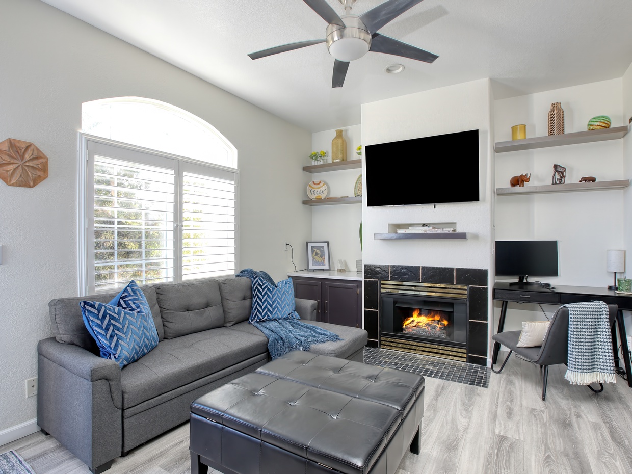 Welcome to Lazy Dune, Unit 308! Your breezy upstairs one-bedroom beach retreat features a comfy king bed and a sleeper sofa for extra guests. Kick back in the full kitchen, perfect for whipping up seaside snacks after a day on the sand.