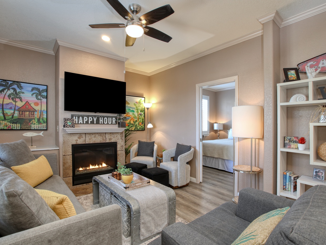 Unwind in this cozy, sunlit living room — the perfect spot to relax after a day of exploring.