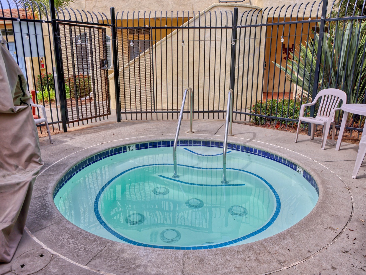 The perfect way to end the day — warm water, cool night air, and total relaxation.