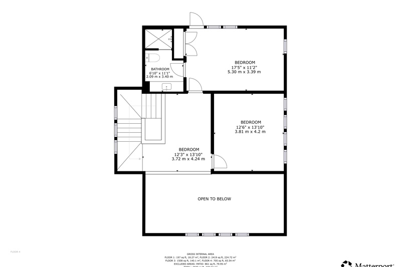 Floor Plan Main House Top Level