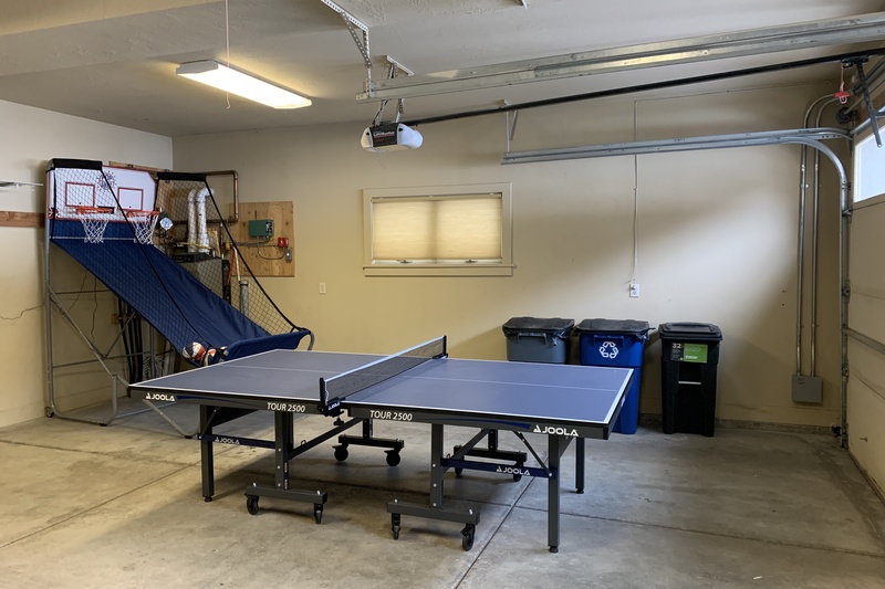 Ping Pong Table and Pop-A-Shot 