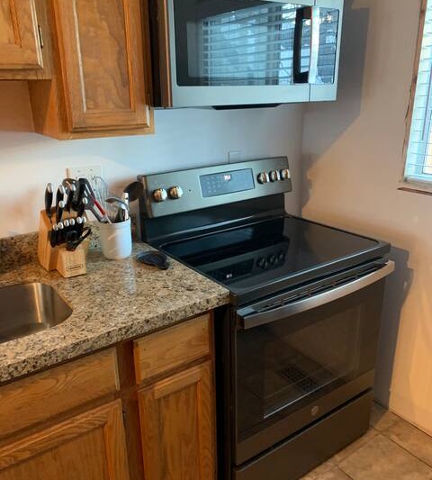 Kitchen with Electric Stove