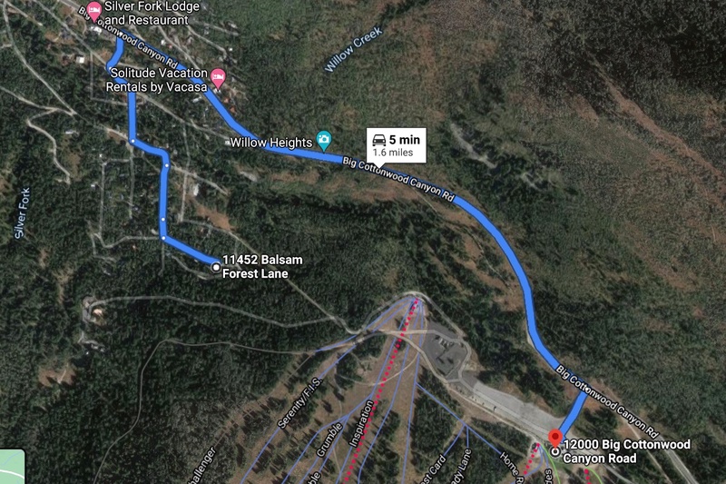Drive to Solitude in 5 minutes!