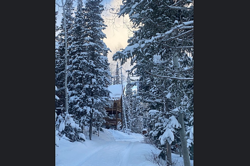 Road to the Cabin in Winter