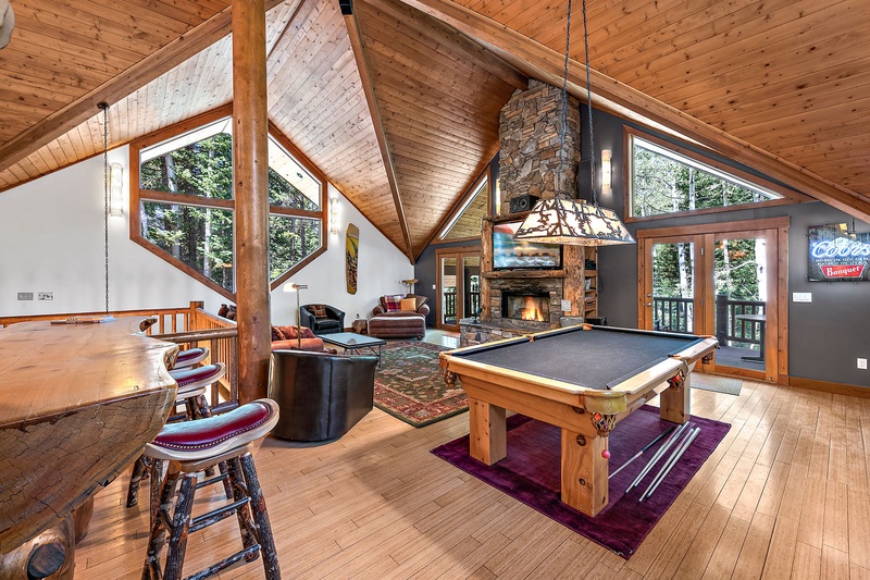 Pool Table and Bar in Great Room
