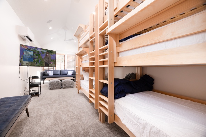 Bunk beds in the Moose Loft 