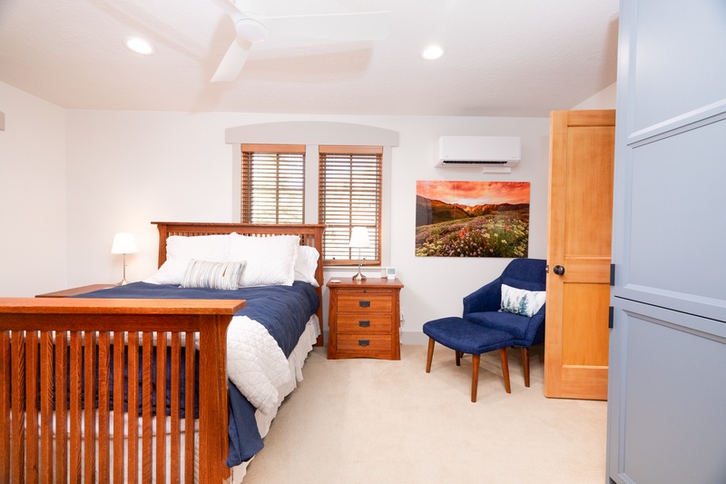 Wildflower Suite has a queen bed