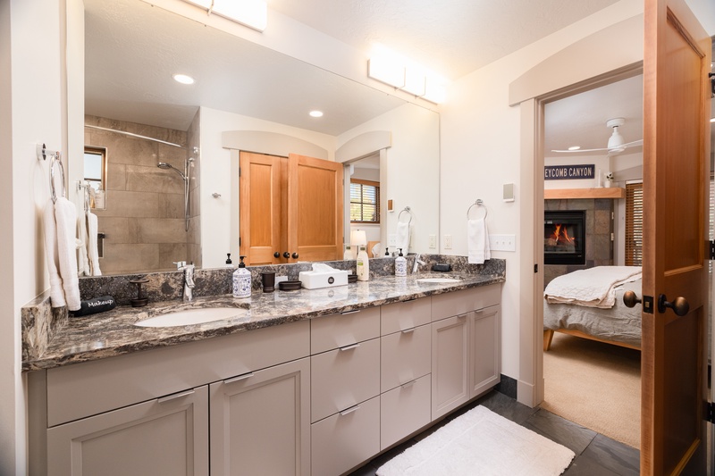 New cabinetry in Honeycomb Suite