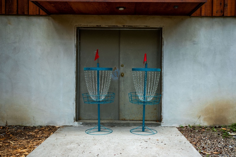 Two disc golf nets for your enjoyment! 