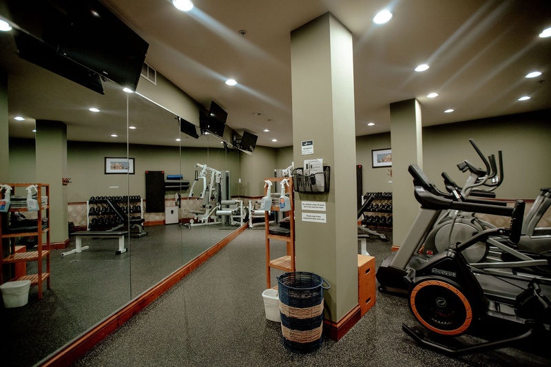 Get a workout in at the Club Solitude gym