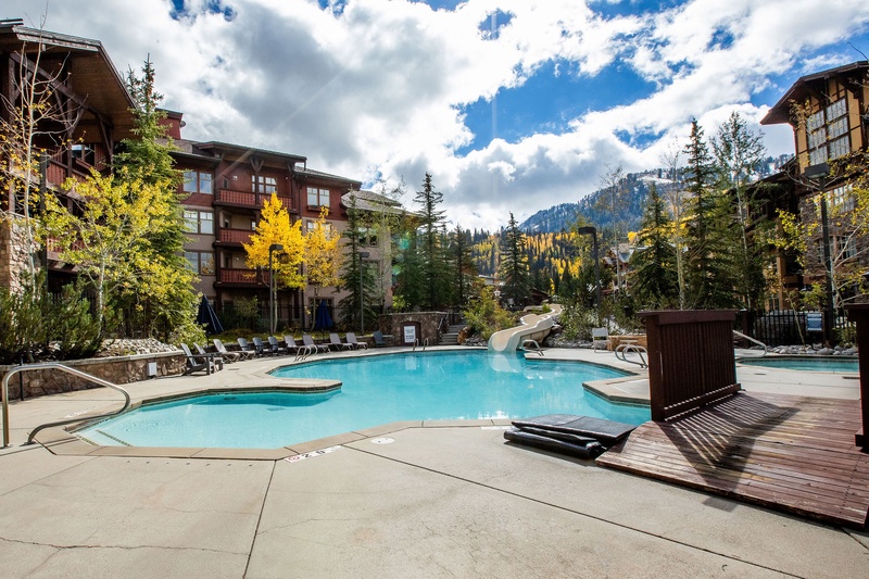 Relax at the Club Solitude pool and hot tub
