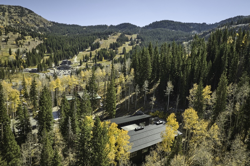 Aerial photo of home, looking towards Brighton Resort
